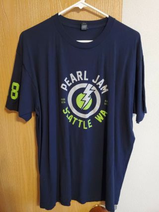Rare Pearl Jam Seattle Home Shows Seattle 18 Tour Shirt Xl