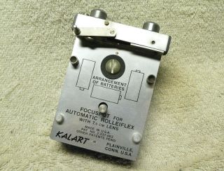 Kalart Focuspot For Automatic Rolleiflex Camera W/ 7.  5cm Lens.  Focusing Aid.  Usa