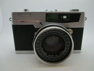 Petri 7s 35mm Film Rangefinder Camera With Petri Lens F1.  8 45mm.  Workin