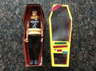 Rare Sid Vicious Coffin Action Figure Doll Sex Pistols Ltd Edition Punk Vinyl
