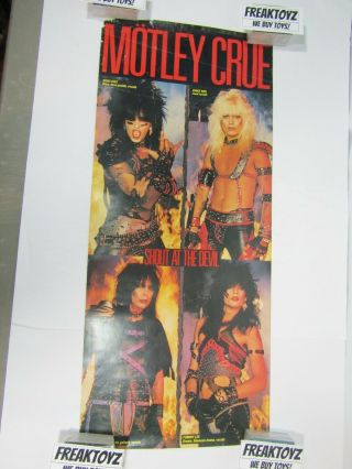 Motley Crue Shout At The Devil Promo Promotional Poster