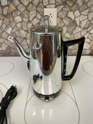 Vintage General Electric Immersible A2p15 Coffee Maker Percolator 9 Cups Pot
