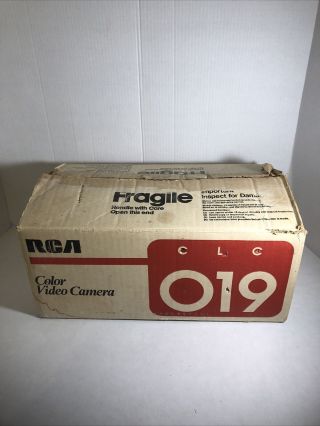 Vintage Rca Clc019 Color Video Camera,  Box