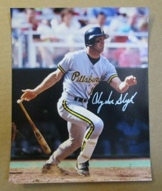 Andy Van Slyke Signed 8 X 10 Photo Pittsburgh Pirates Vintage Blowout