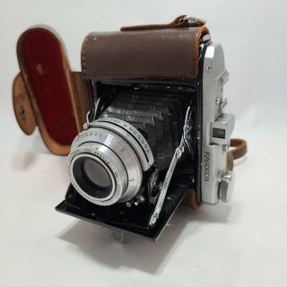 Antique 1949 Kuribayashi Karoron Camera W/coated Orikon Anastigmat 75mm Rare