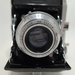 Antique 1949 Kuribayashi Karoron Camera w/Coated Orikon Anastigmat 75mm RARE 3