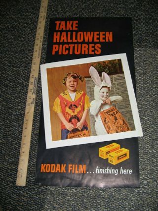 Kodak Store Display 1960s Halloween Costume Kids Pirate