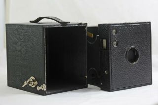 Antique Vintage Kodak Brownie No.  3 Box Camera 1908 - 34