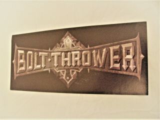 Vintage,  Rare,  Collectable,  Bolt Thrower paper sticky back labels x 5. 2