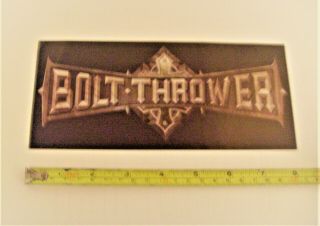 Vintage,  Rare,  Collectable,  Bolt Thrower paper sticky back labels x 5. 3