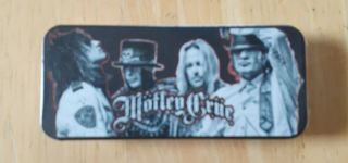 Motley Crue Guitar Picks In Tin Rare Concert Promo