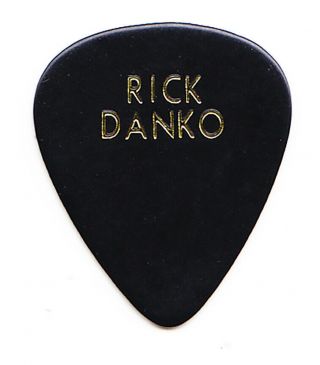 Vintage The Band Rick Danko Black Guitar Pick - 1983 Reunion Tour