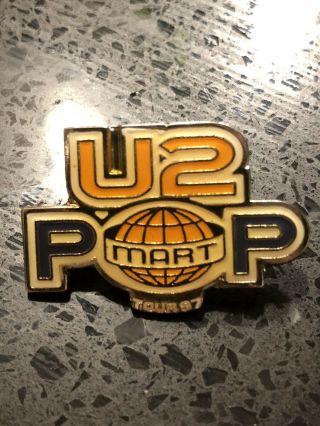 U2 Popmart Tour 1997 Enamel Pin Concert Collectible Vintage Rare Joshua Tree
