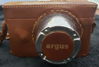 Vintage Argus Rangefinder 35mm Film Camera Leather Case