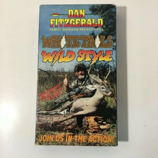 Vintage Dan Fitzgerald 1995 Whitetails Wild Style Vhs Video Bowhunting -