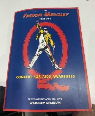 Freddie Mercury Queen Tribute Concert Program With Ticket Stub