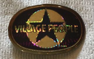 1970’s Vintage & Rare (village People) 1978 Pacifica Rock Band Prism Belt Buckle