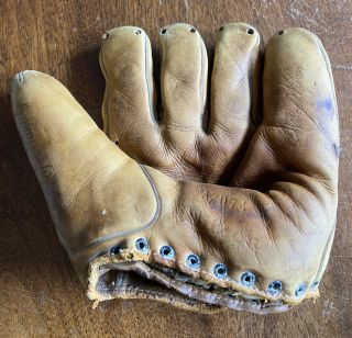 Vintage 1950s Early Wynn Wilson A2074 Baseball Glove Hof Professional
