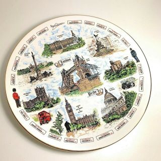 Vintage Argyle The Pride Of London Historical Landmarks Porcelain Plate