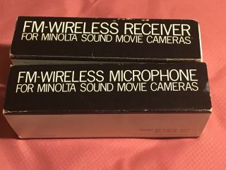 Fm Wireless Microphone/receiver For Minolta Movie Camera