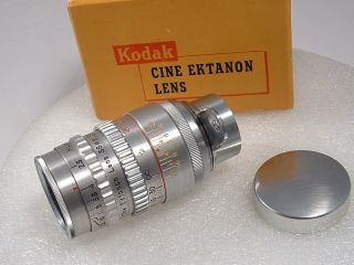 Kodak 38mm F/2.  5 Ektanon Cine Lens W/box