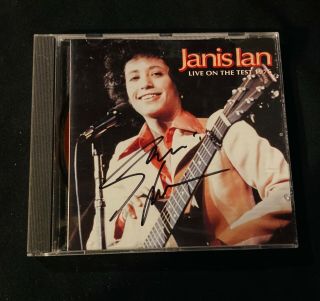 Janis Ian: Live On The Test,  1976 Signed Cd - Oop,  Rare