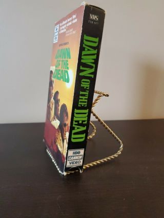 Dawn Of The Dead VHS 1977 Vintage Tape Horror Film Movie Suspense HBO 3
