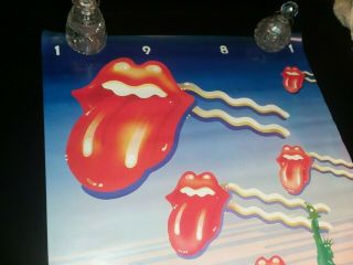 Vintage Rolling Stones Poster,  1981 American Tour,  Sponsored by Jovan,  Mick Keef 2