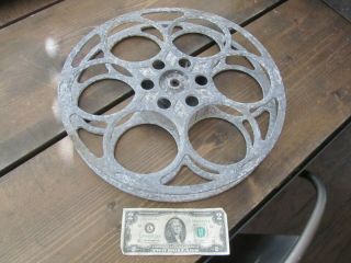 Vintage Goldberg Brothers 35mm Movie Projector Film Reel.  6 Hole.  Cast Aluminum