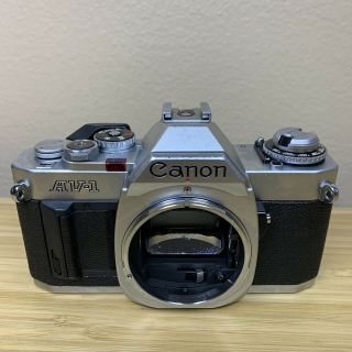 Canon Av - 1 35mm Camera Body Only Silver Slr Film Camera