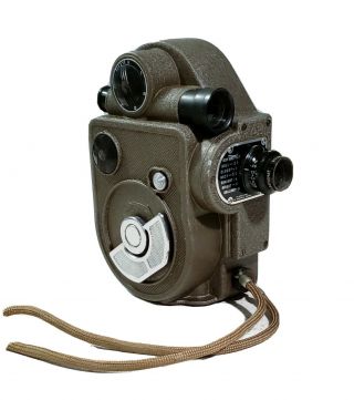 Vintage Revere Model 88 Video Camera 8mm Retro Wind Up W/ Leather Case