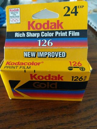Of Kodak Gold 126 Camera Film - 24 Exposure - Expired 01/1998