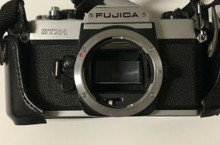 Vintage Fujica Stx - 1 Slr Film Camera Body And Strap Only Parts