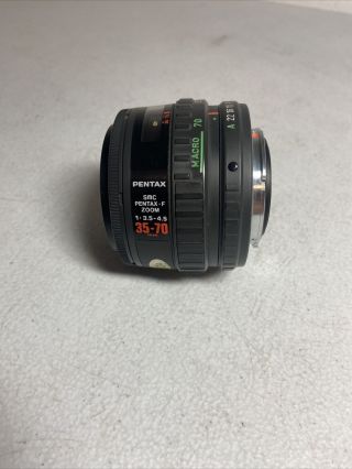 Old 35mm Smc Pentax F Zoom 1:3.  5 - 4.  5 35 - 70mm Camera Macro Lens 1