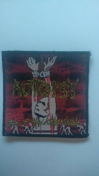 Autopsy Vintage Patch Acts Of The Unspeakable 1993