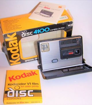 Vintage Kodak Disc 4100 Camera With Instructions And Film Disc