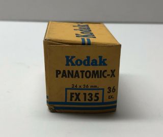 Vintage Kodak Panatomic X Panachromatic Film Fx 135 36 Ex 1947 35mm Rare
