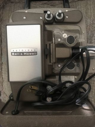 Vintage Bell & Howell Model Autoload 8mm Film Movie Projector -