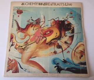 Dire Straits Alchemy Live 1984 Vinyl Lp (signed Autographed) By Mark Knopfler