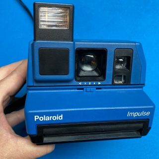 Polaroid 600 Plus Film Impulse Af Autofocus System Instant Camera Blue