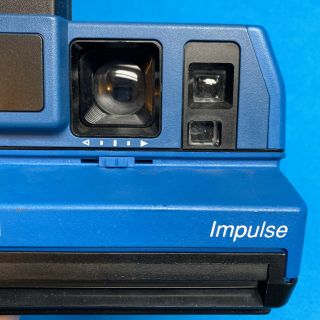 Polaroid 600 Plus Film Impulse AF AutoFocus System Instant Camera Blue 2