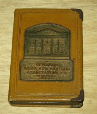 Vintage Book Coin Bank - Citizens Home And Savings Assn Lorain Ohio - No Key