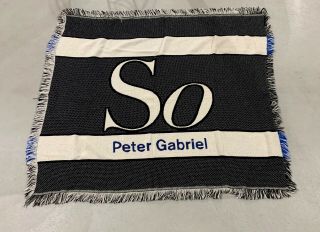 2012 Peter Gabriel " So " Concert Tour Vip Gift Throw Blanket Rare