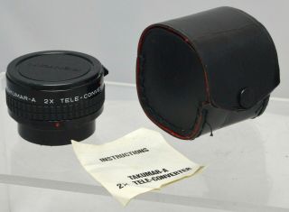 Asahi Pentax Takumar - A 2x Tele - Converter " K " Mount Lens