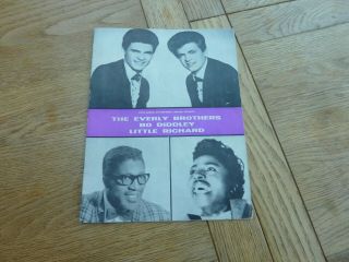1963 Rolling Stones 1st Tours Programme Everly Brothers Little Richard