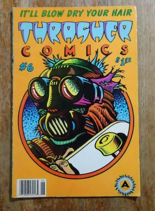 Vintage Era Thrasher Comics 6 High Speed Productions 1988 Series Skateboarding