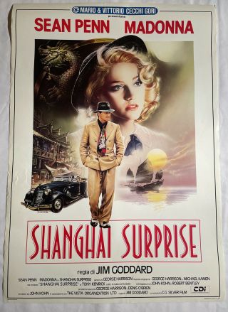 Madonna Shanghai Surprise Italian 1986 Movie Poster