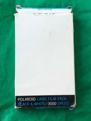 Vintage Polaroid 3000 Speed Land Roll Film Type 47 - 8 Prints 3.  25 " X 4.  25 " Exp