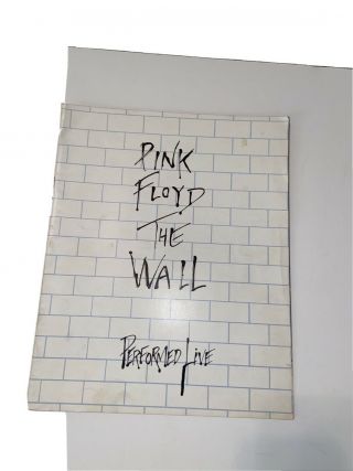 Pink Floyd The Wall 1980 Us Tour Program