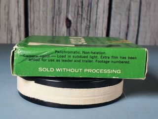DuPont 16MM FILM - DOUBLE PERF - CINE16 BW PANCHROMATIC - 125 ISO - 100 FT 3